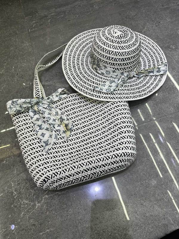 Louis Vuitton Beach Bag & Hat Set ID:20250617-240